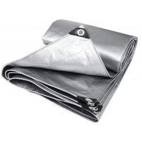 WDB PLAST Тент Тarpaulin 15х20 м серебристый прочный 160 г/м²  