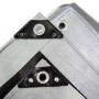 WDB PLAST Тент Тarpaulin 10х15 м серебристо-черный высокой прочности 260 г/м²  